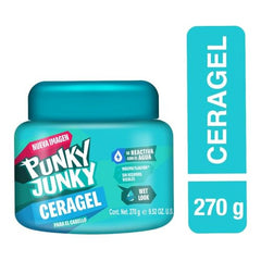 Punky Junky Cera Gel Fx Brillante, application mains pour styling précis