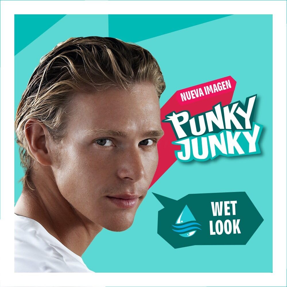 Punky Junky Cera Gel Fx Brillante, tenue longue durée sur cheveux coiffés