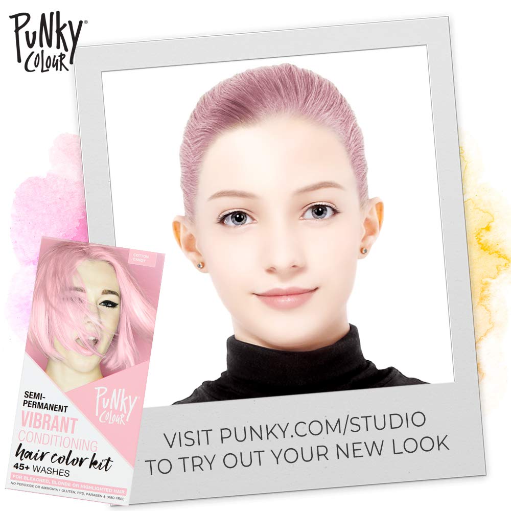 Punky kit coloration barbe-à-papa – kit tout-en-un pratique pour colorations temporaires.