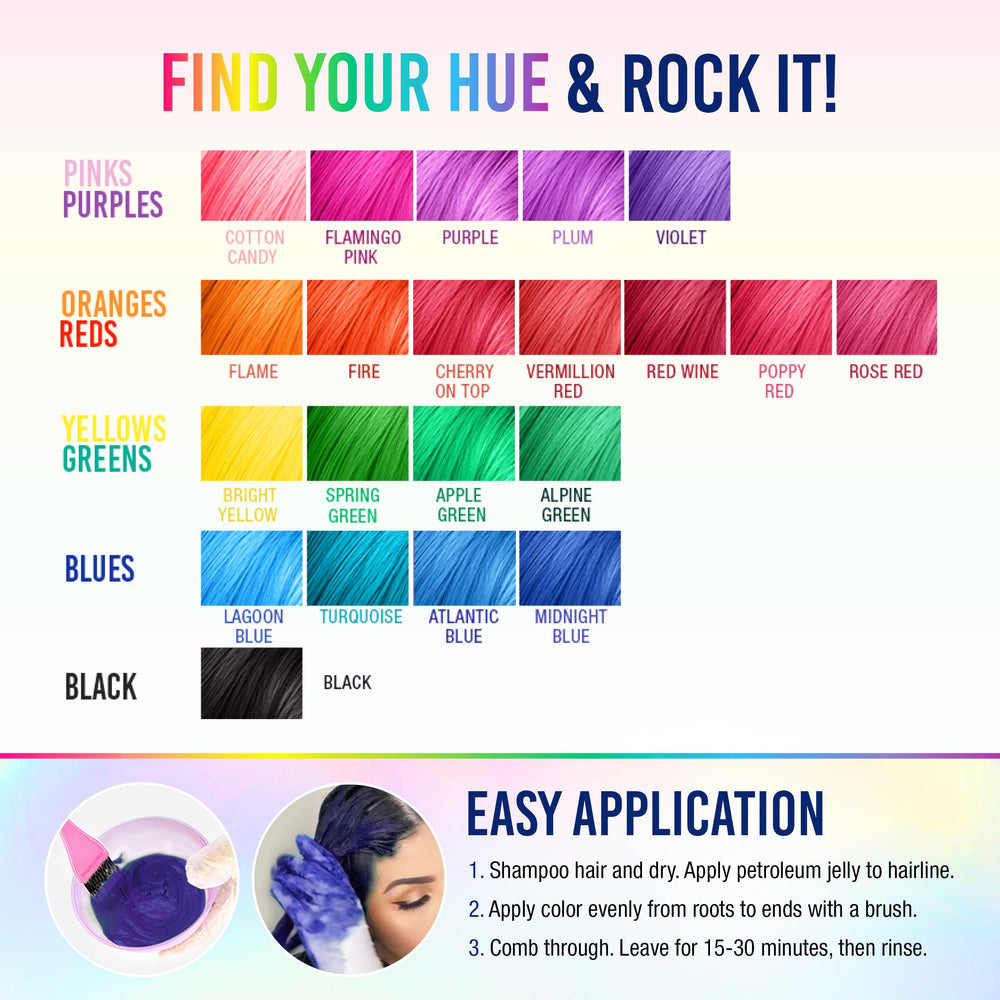 Punky Midnight Blue brosse d'application – utilisation facile