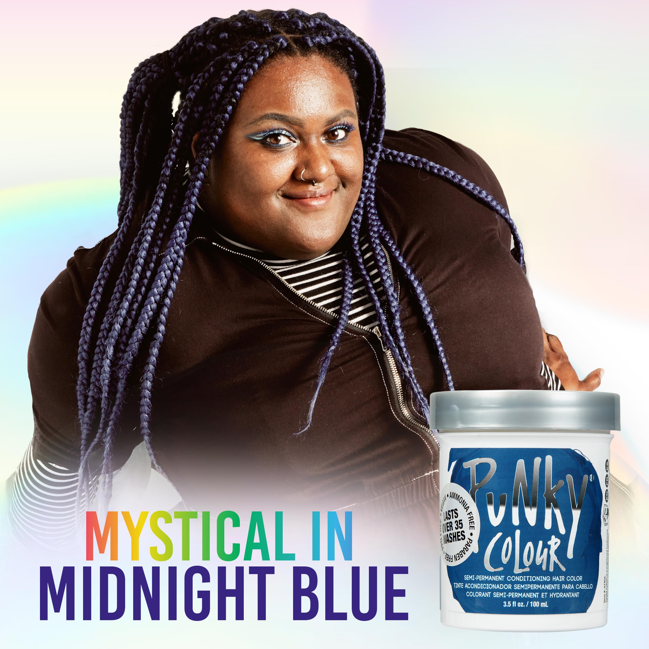 Punky Midnight Blue texture – couleur riche prête à l'emploi