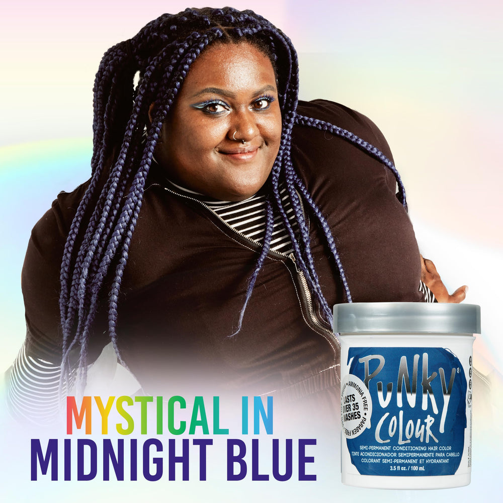 Punky Midnight Blue texture – couleur riche prête à l'emploi