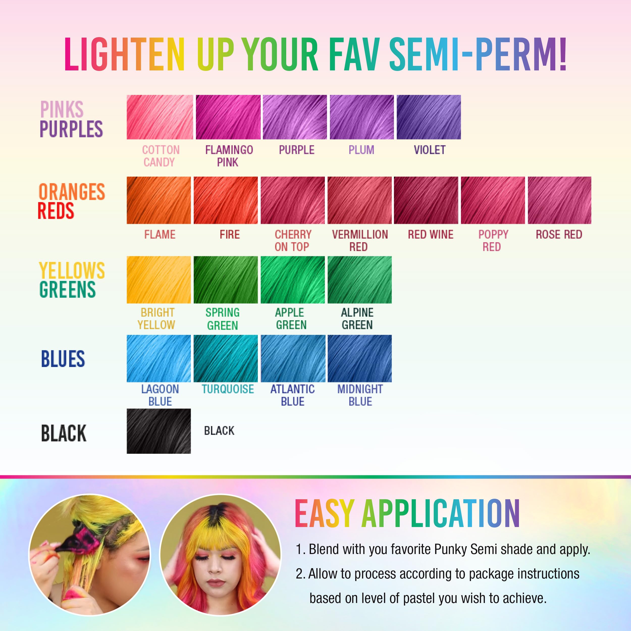Punky PastelFX bocal pratique de 103 ml pour un usage étendu.