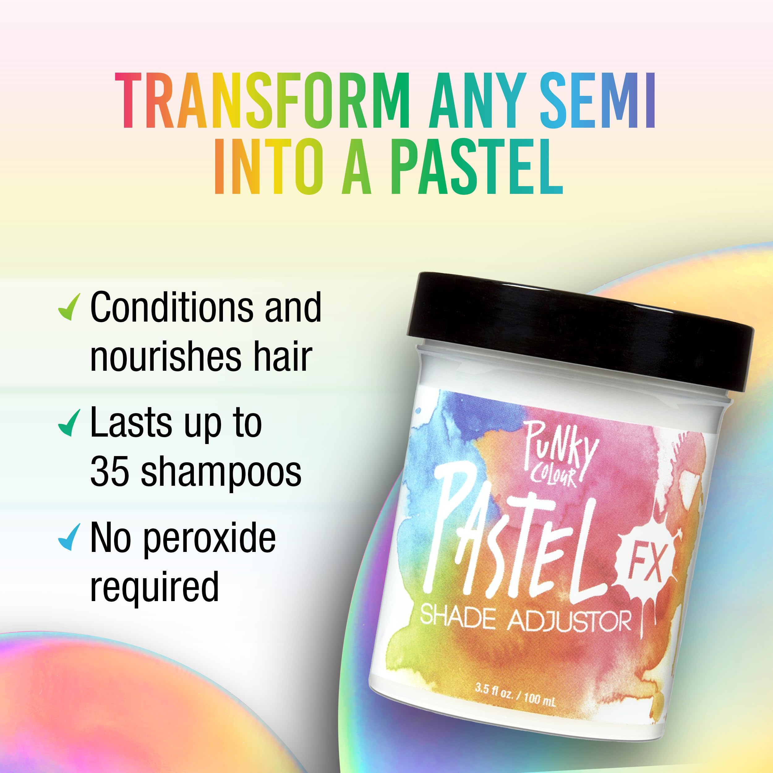 Punky PastelFX mélange des teintes pastel pour créer une couleur personnalisée.