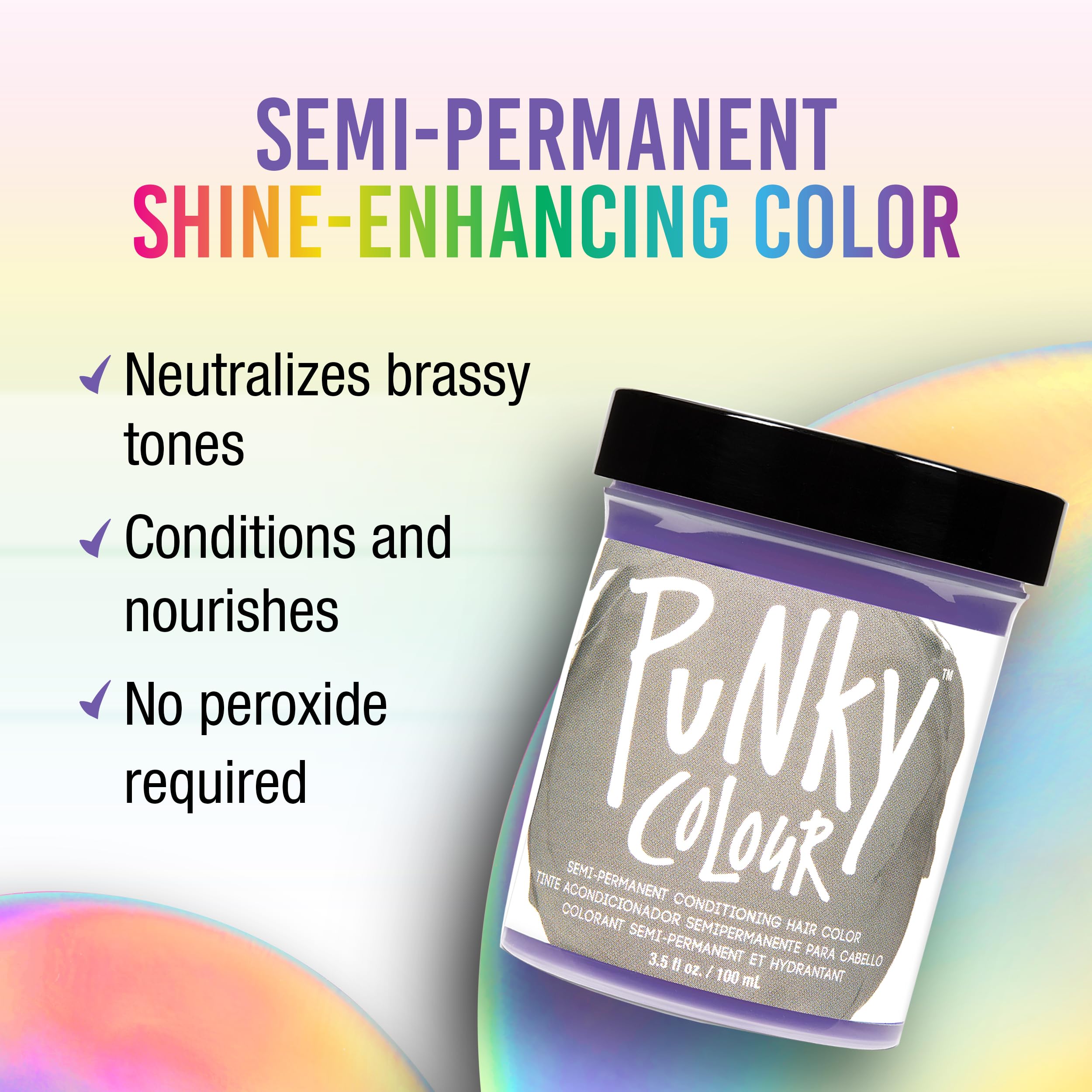 Application du tonner Punky platine blond sur cheveux pour des reflets froids.