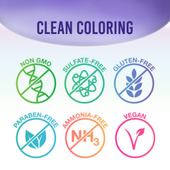 Cheveux après l’application de Punky Plum, couleur et douceur visibles.