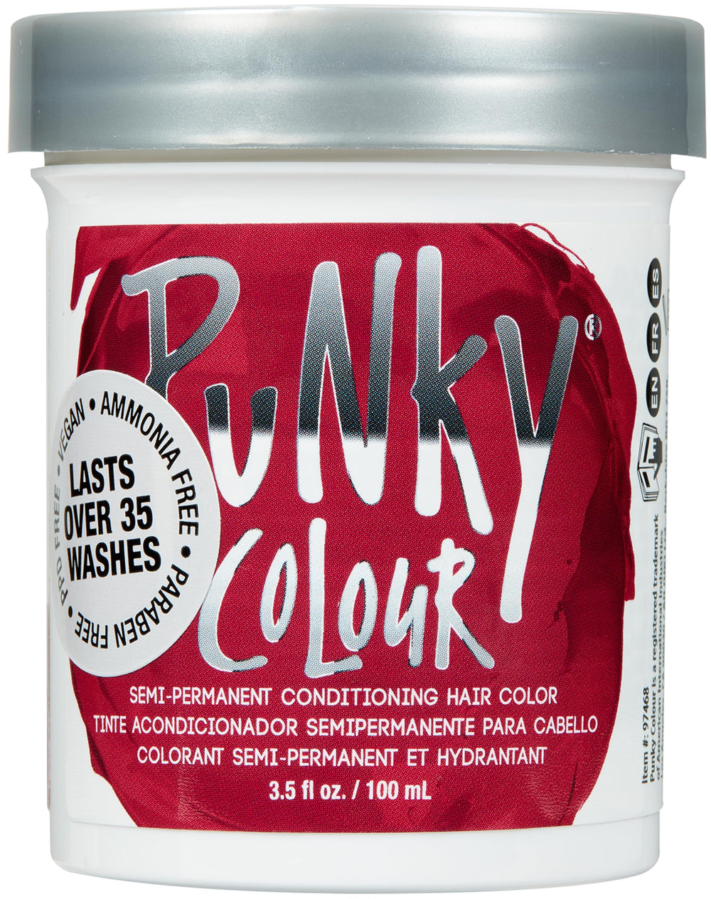 Punky Poppy Red – bouteille de teinture lumineuse pour couleur vive et durable