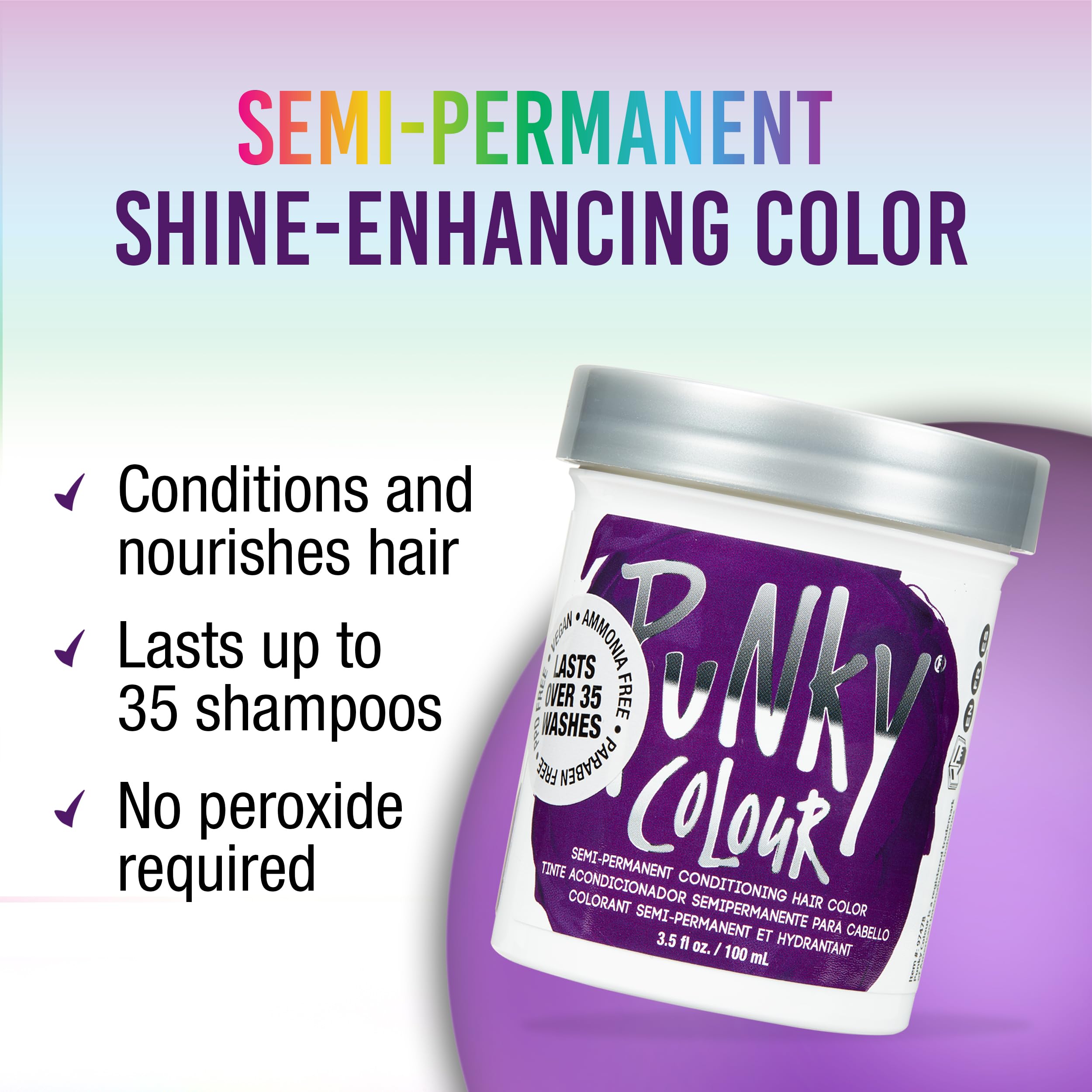 Punky Purple – application au pinceau, couleur précise et uniforme.