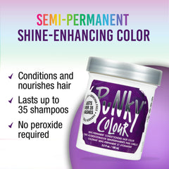 Punky Purple – application au pinceau, couleur précise et uniforme.