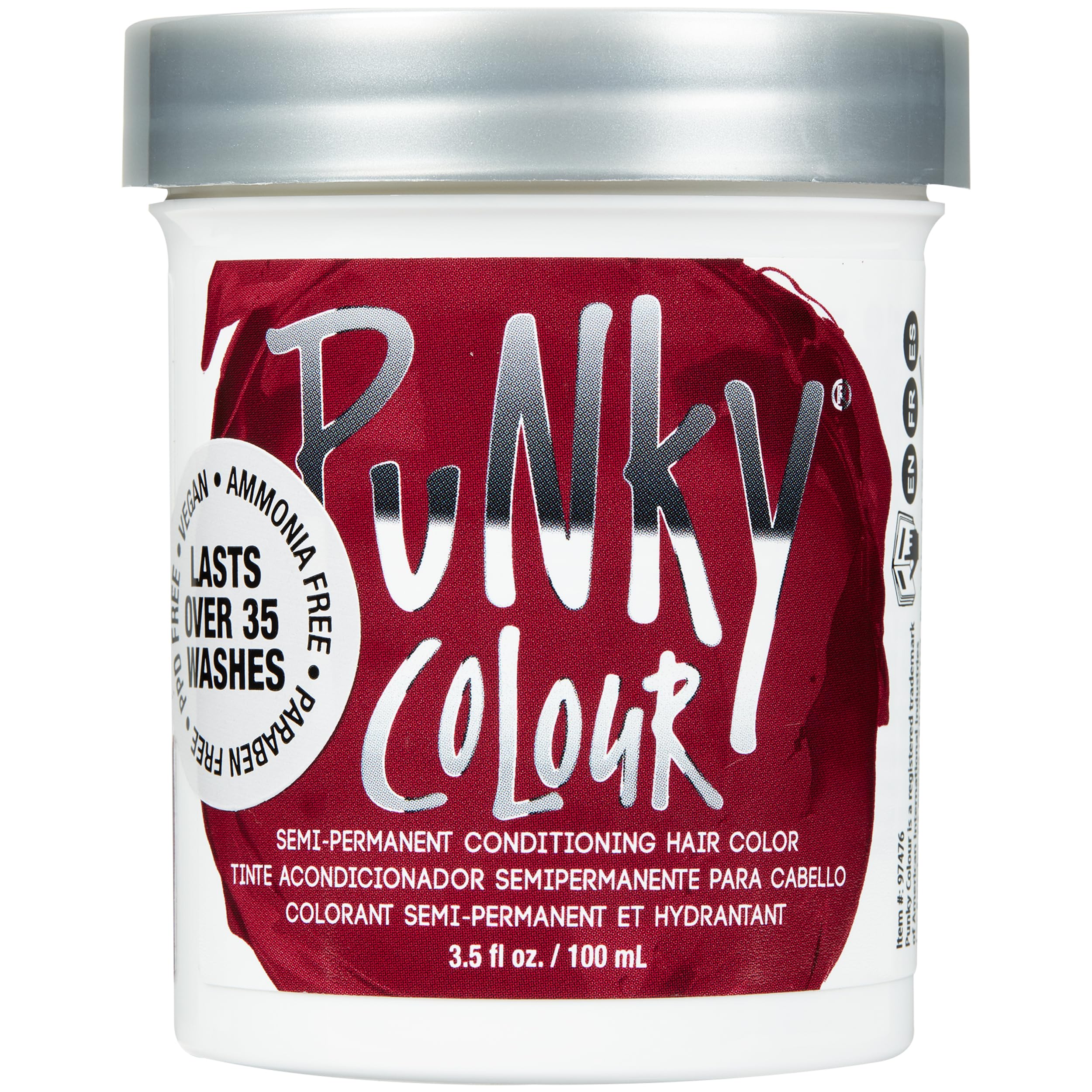 Punky Red Wine – flacon couleur vin rouge pour une coloration à domicile facile.