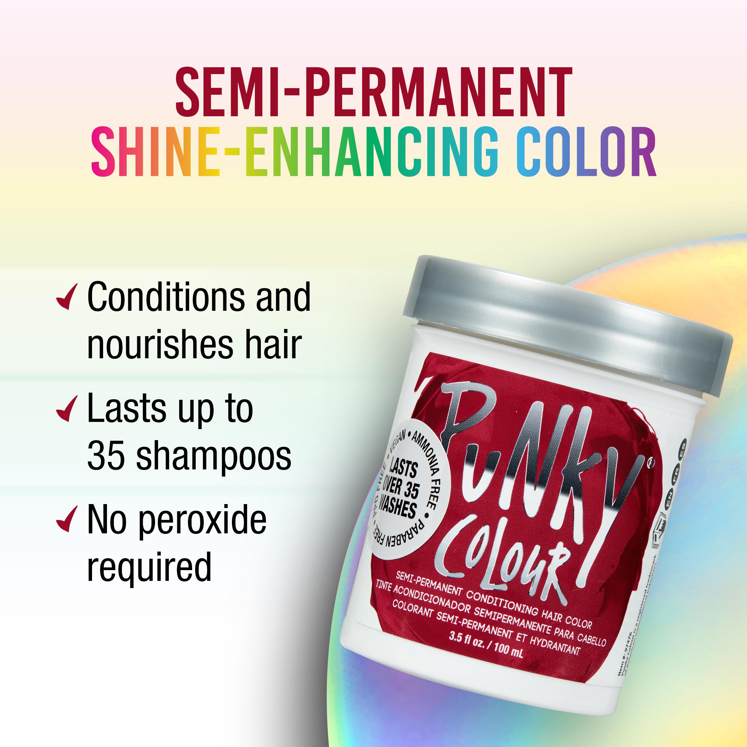Punky Red Wine – pinceau d’application précis pour une teinte uniforme.