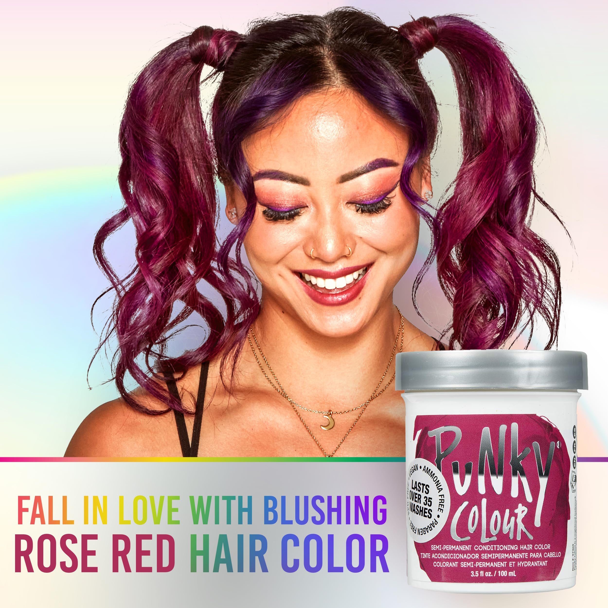 Punky Rose Red, échantillon, aperçu couleur instantané pour tester sans engagement.