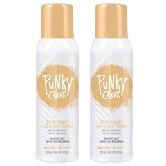 Punky spray cheveux blonde naturel: couleur blonde naturelle et effet sans engagement.