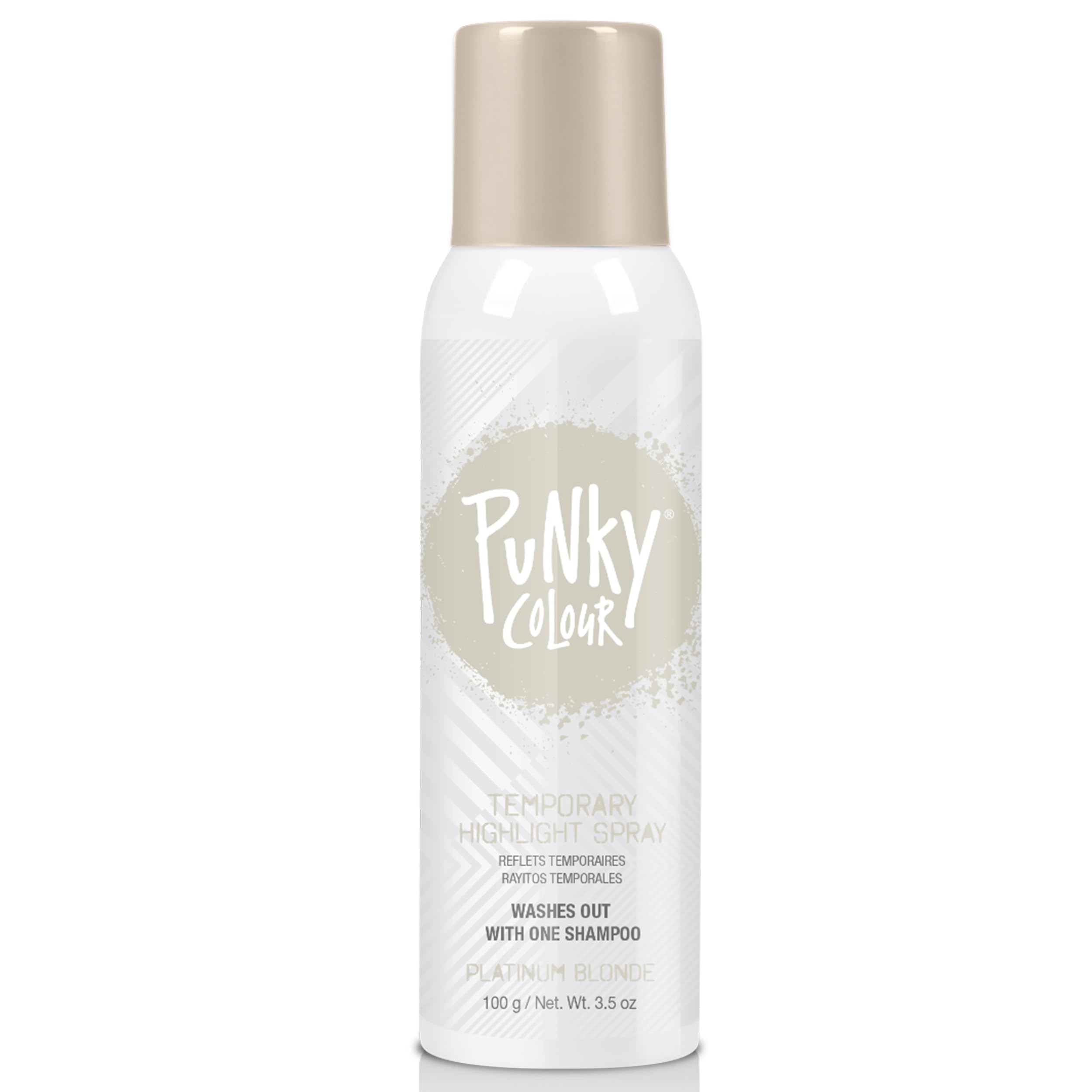 Punky Spray Reflets Blond Platine – effet temporaire sans engagement, look glam rapide