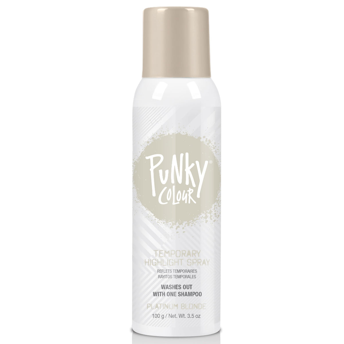 Punky Spray Reflets Blond Platine – effet temporaire sans engagement, look glam rapide