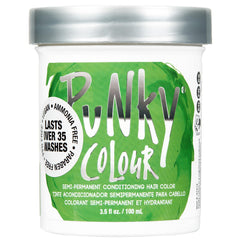 Punky Spring Green: bouteille de coloration semi-permanente prête à l'emploi pour teinte vibrante.