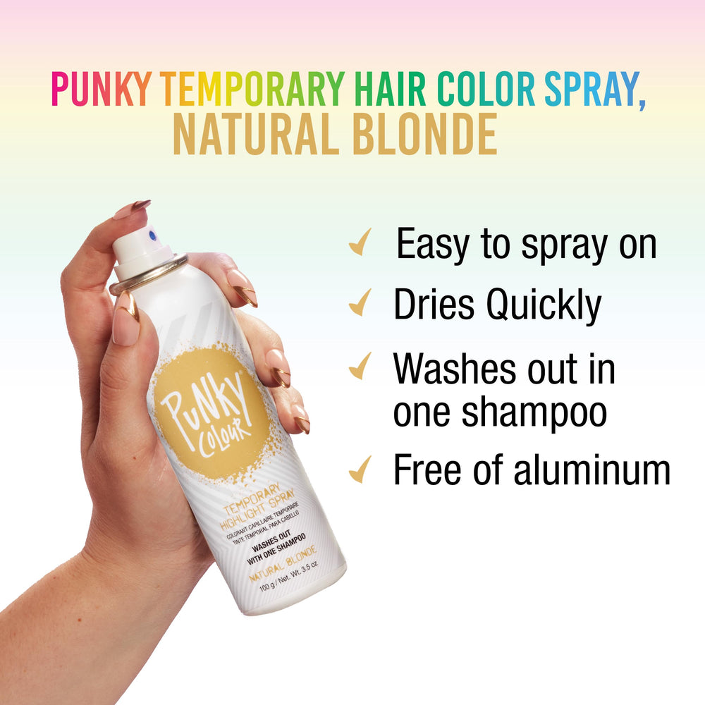 Punky teinte cheveux temporaire sans dommage, option pratique entre les colorations.