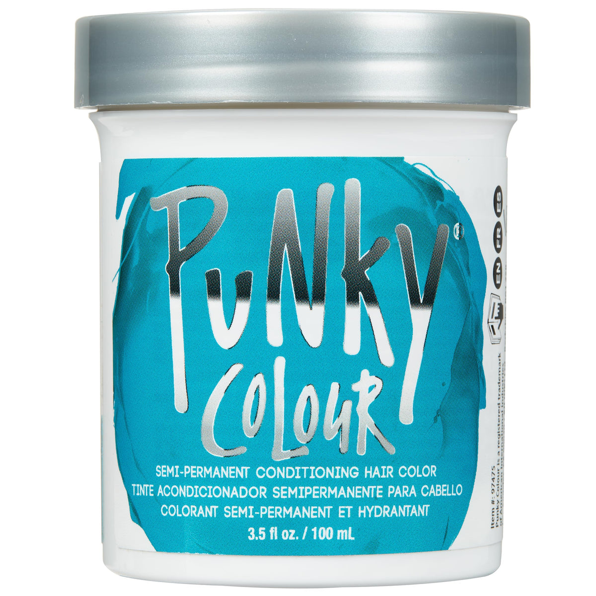 Punky Turquoise — Bouteille colorante, teinte turquoise intense sans effort.