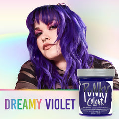 Punky Violet application-cheveux: teinte violette durable et sans effort