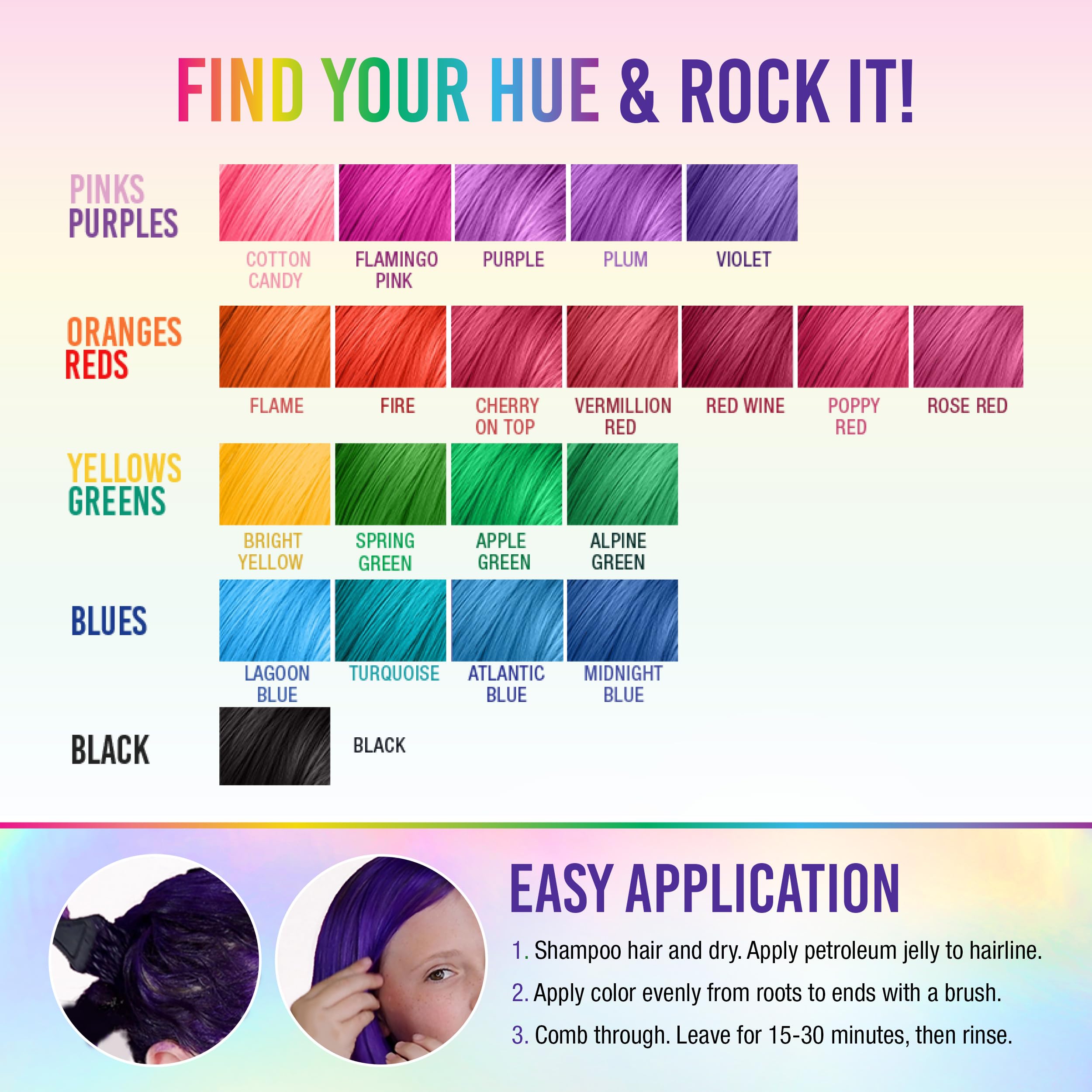 Punky Violet lavage-teinte: couleur qui résiste jusqu’à 35 lavages