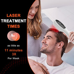 PUPCA Peigne laser – Design compact: appareil léger et facile à transporter.
