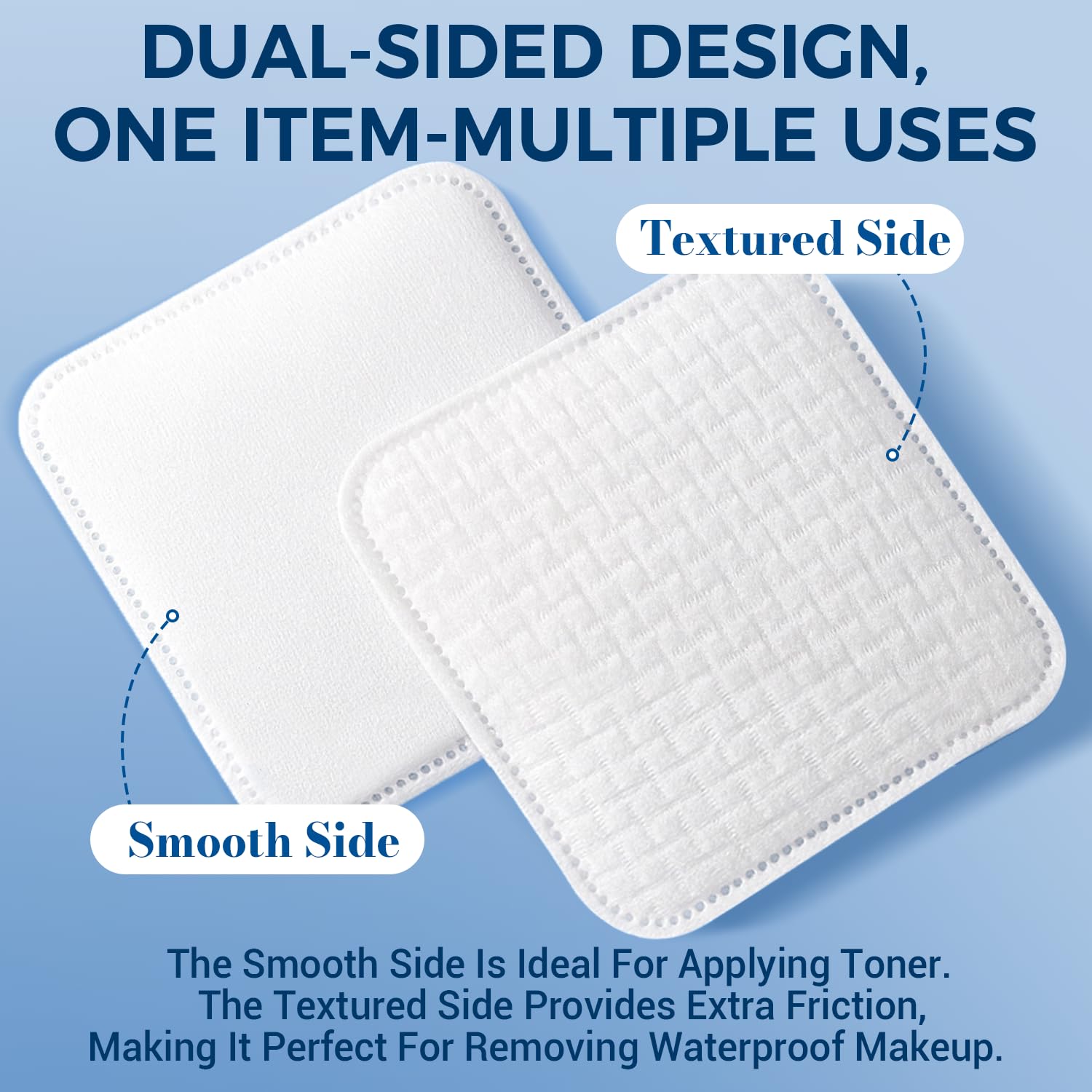 PUPUPE disques coton premium, haute absorption et douceur lors des soins.