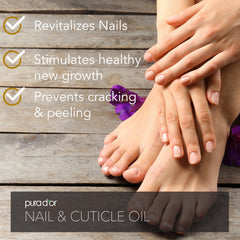 PURA D'OR Cuticules hydratées pour des ongles plus sains.