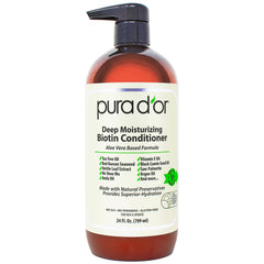 PURA D'OR – conditionneur biotine, bouteille prête à l'emploi pour cheveux hydratés.