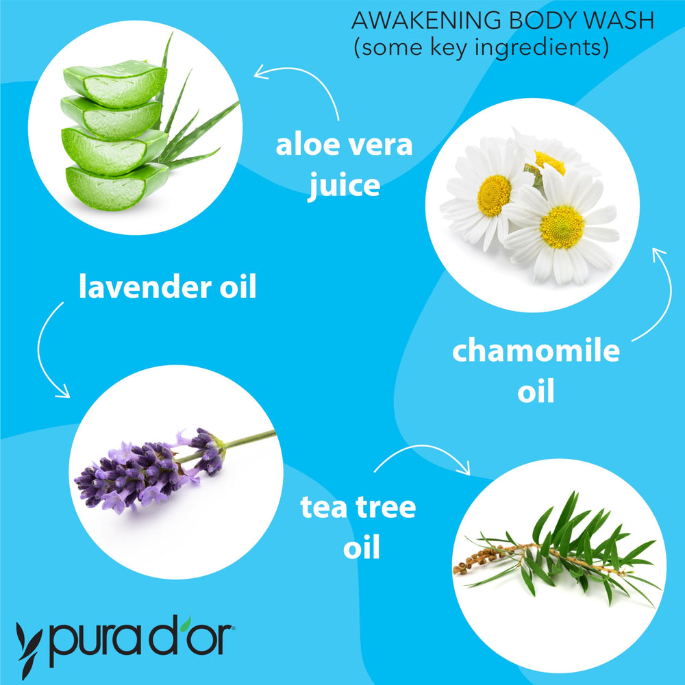 PURA D'OR huile menthe poivrée: sensation de fraîcheur vivifiante pendant la toilette.