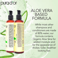 PURA D'OR Huile d argan et huile d arbre à thé utilisées pour nourrir la fibre capillaire.