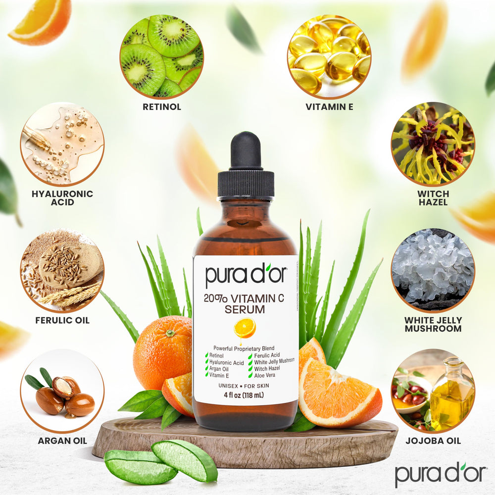 PURA D'OR Vitamine C 20% – absorption rapide et texture légère