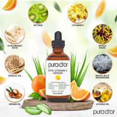 PURA D'OR Vitamine C 20% – absorption rapide et texture légère