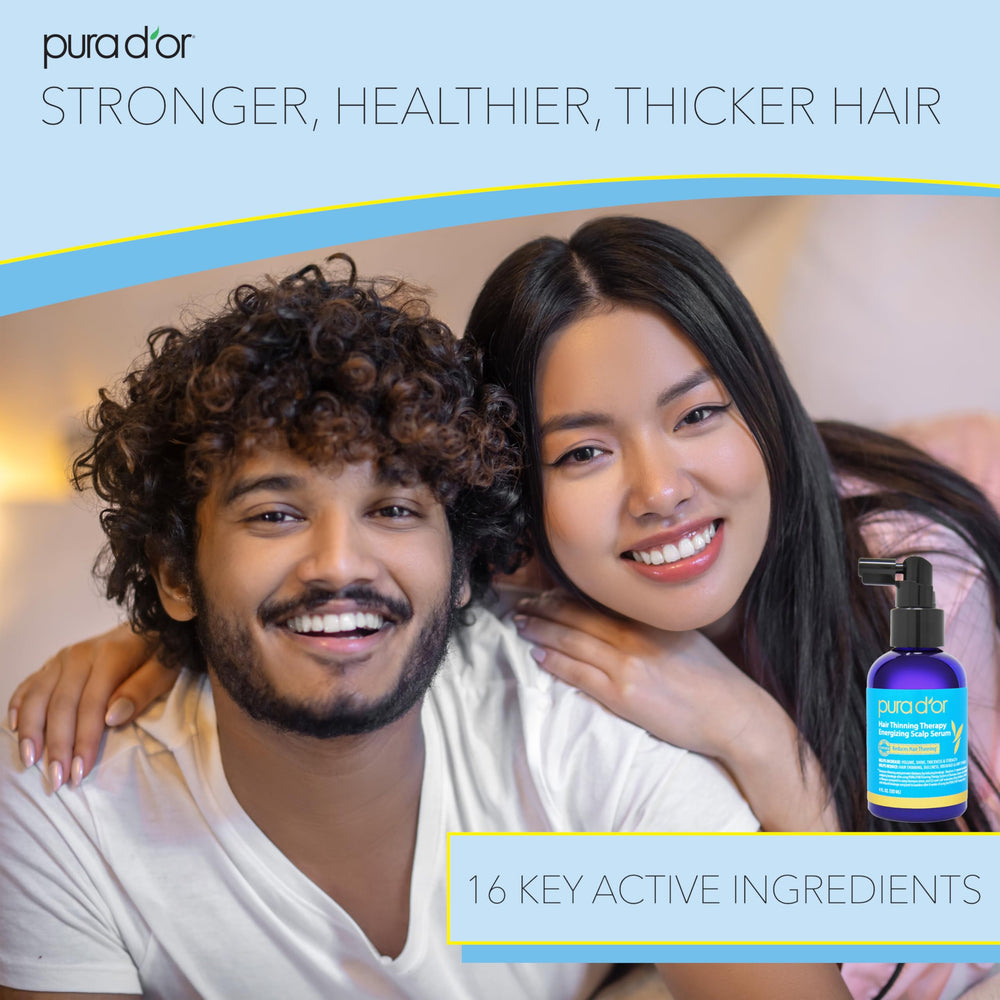 Sérum PURA D'OR – volume-cheveux amélioré après application