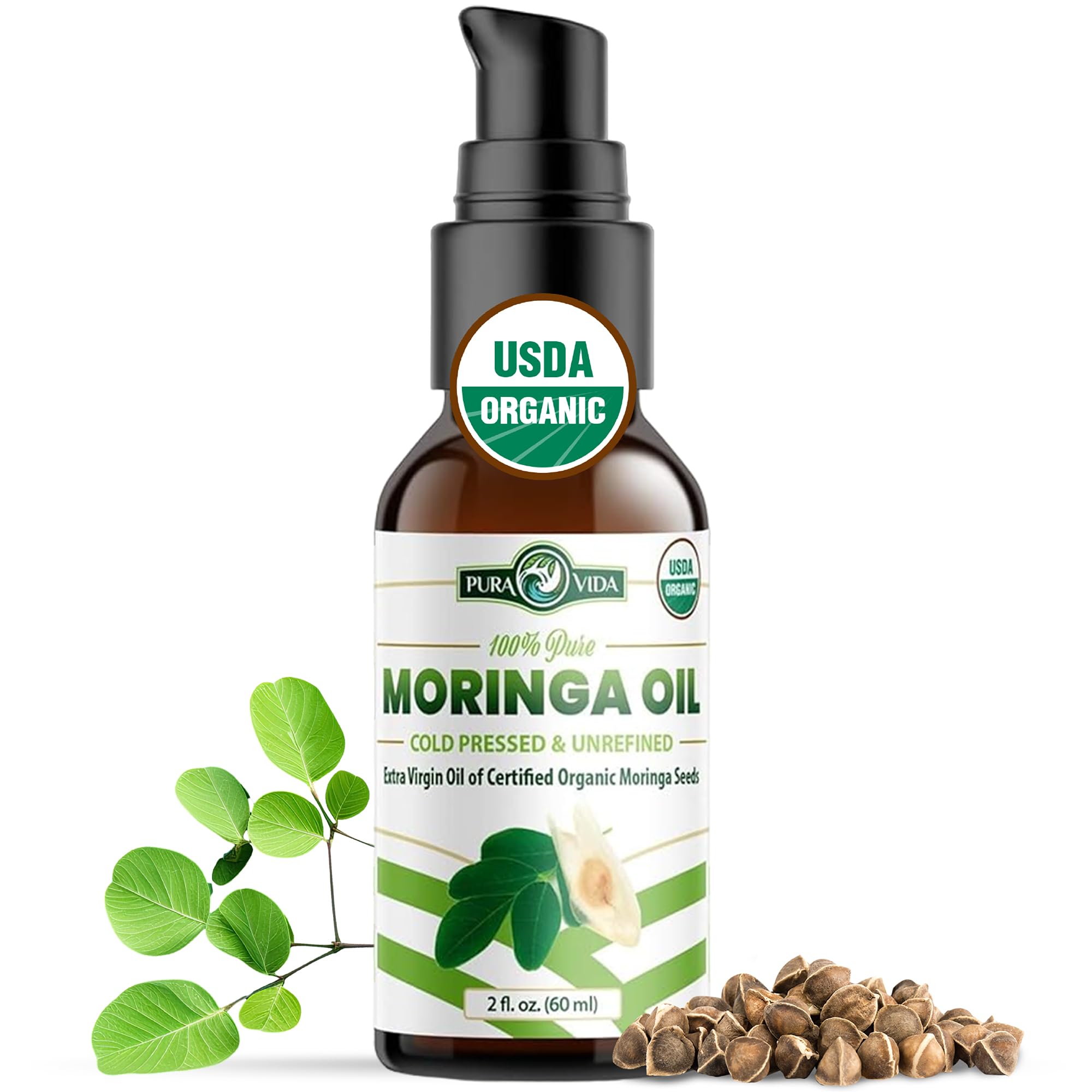 PURA VIDA MORINGA bouteille-pompe pour une application précise