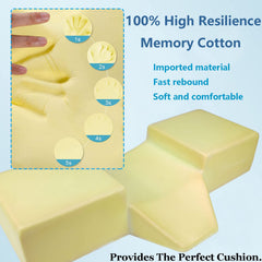 Puransen Lash Bed Pillow avec poches outils côté pour les accessoires à portée de main