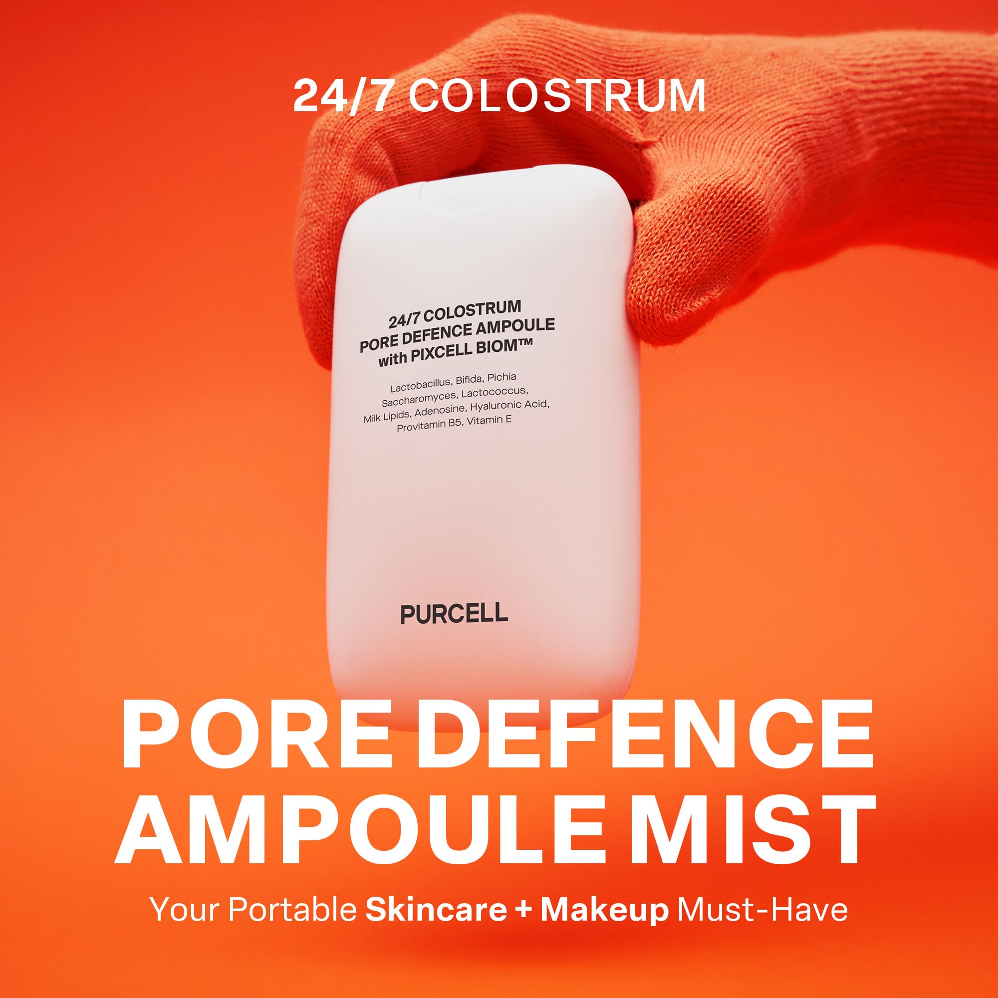 PURCELL 24/7 Colostrum Ampoule Brume : application très fine pour un teint lumineux