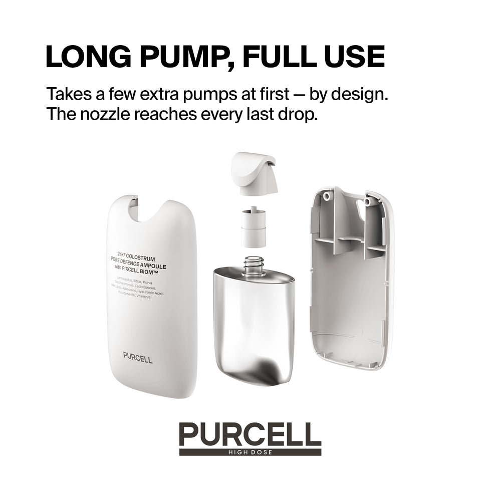 PURCELL 24/7 Colostrum Ampoule Mist visuel probiotiques: ferments bénéfiques pour nourrir la peau