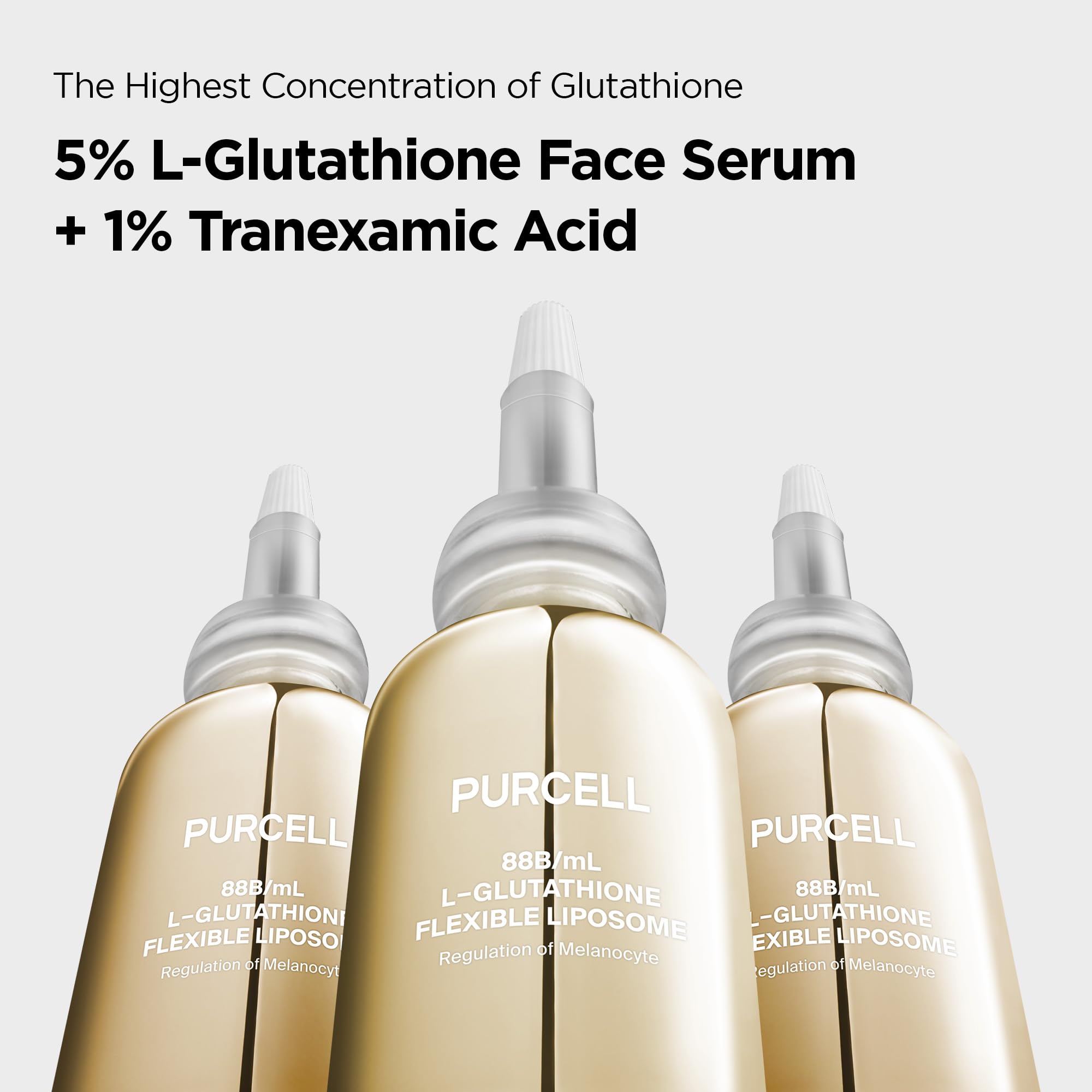 PurCELL Glutathion 5% sérum, pipette-doseuse, application précise.