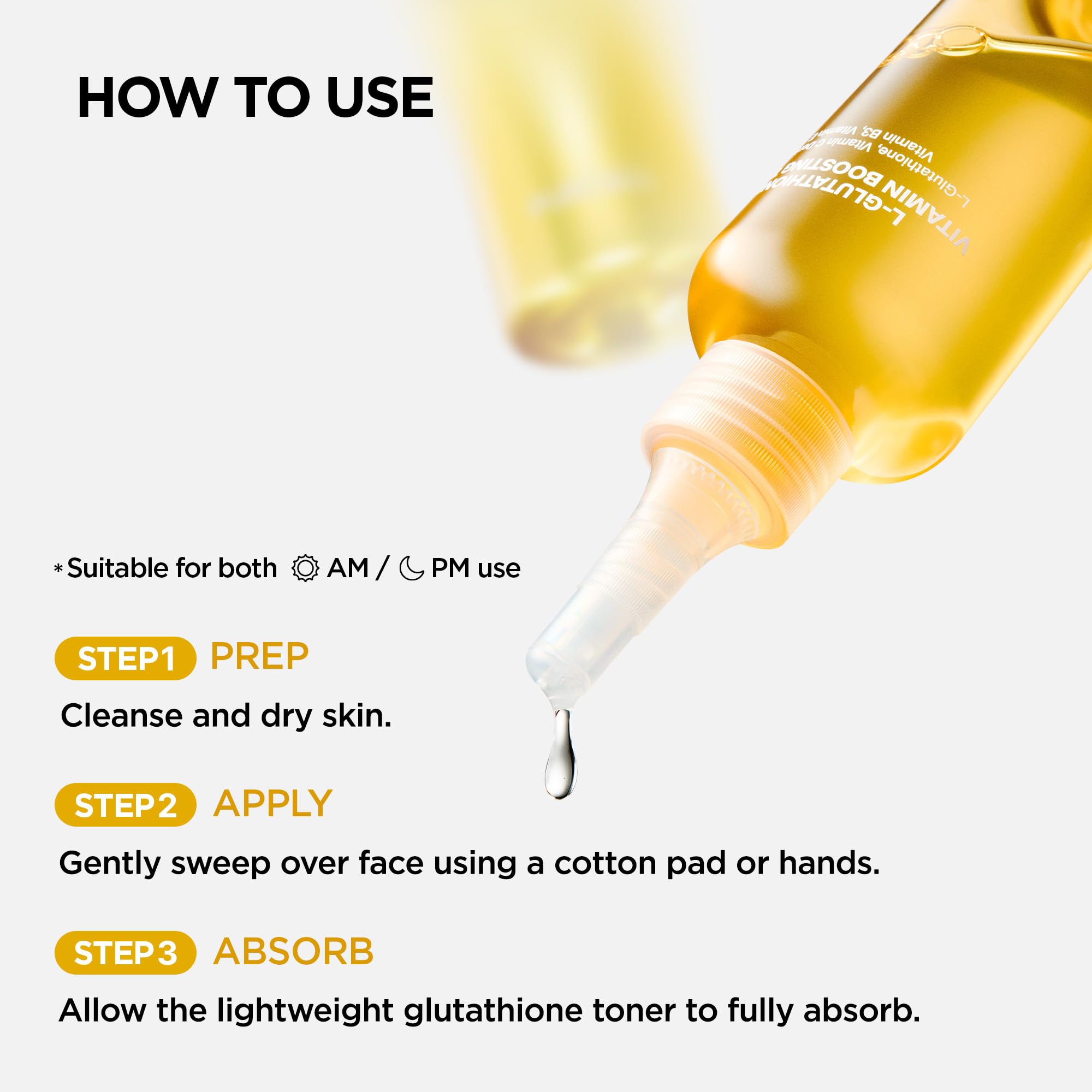 PURCELL L-Glutathione Toner, hydratation quotidienne adaptée à tous les types de peau.