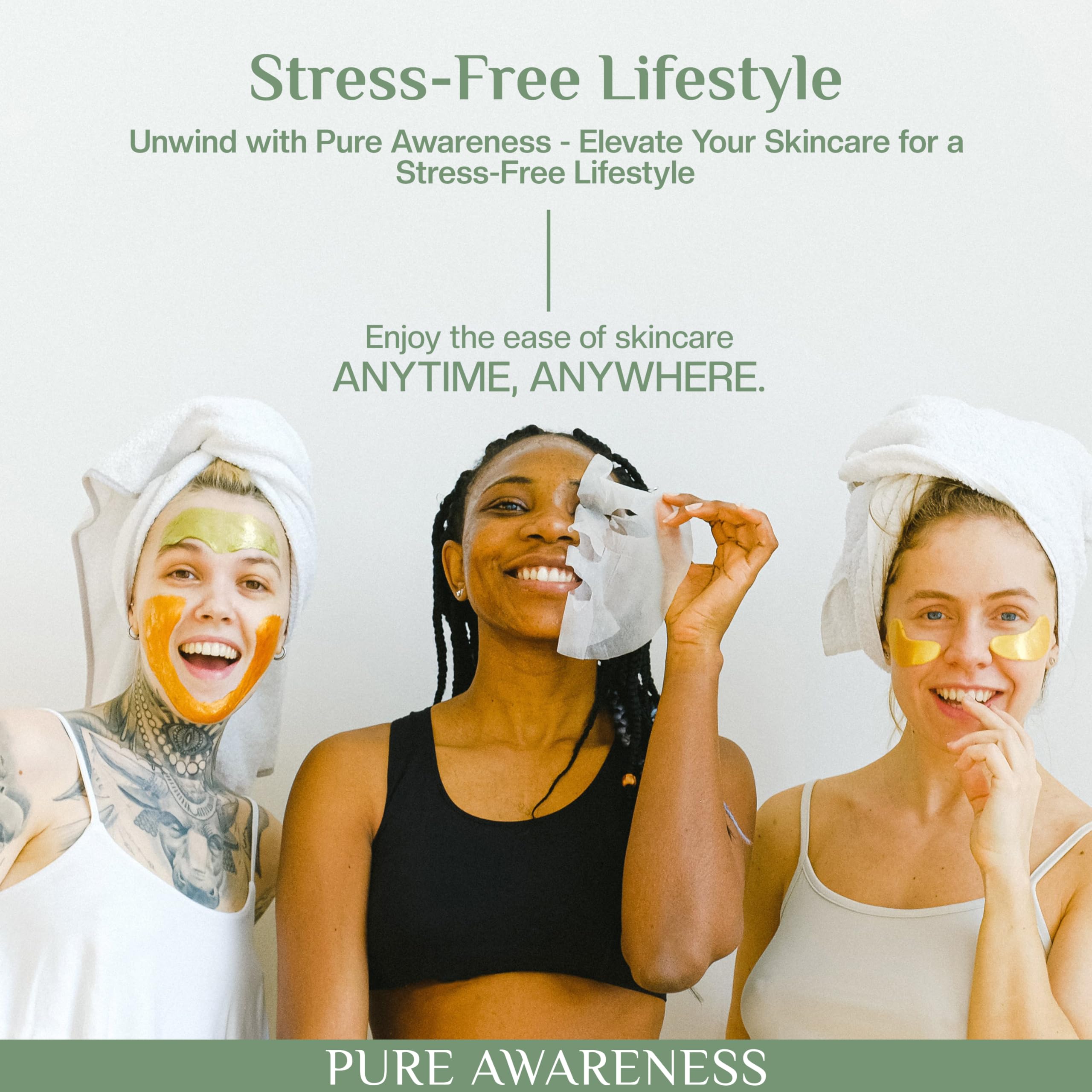 Pure AWARENESS sans cruauté et emballage compact pour voyager