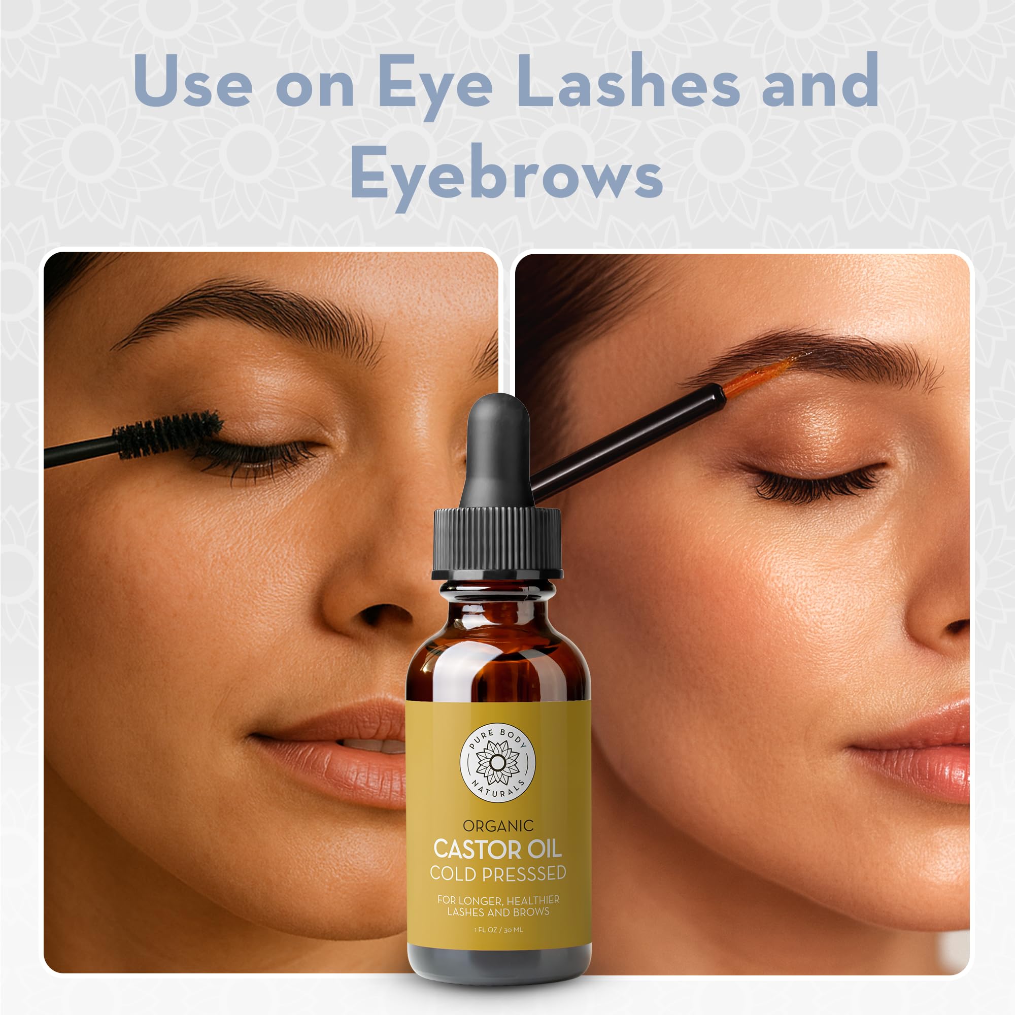 Pure Body Naturals accessoire précis: 5 brosses sourcils pour une application propre