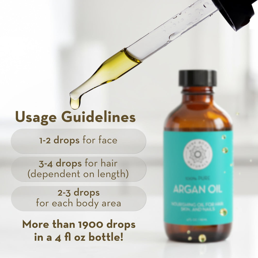 Pure Body Naturals Huile d'Argan Maroc Origine: qualité premium issue du Maroc