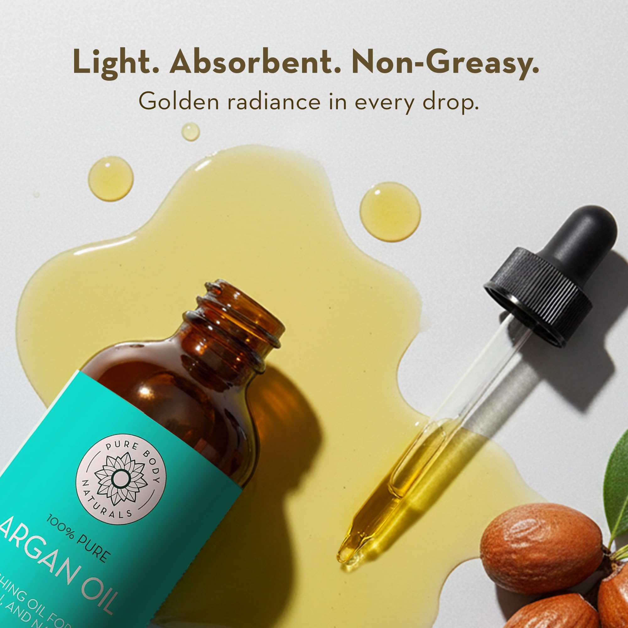 Pure Body Naturals Huile d'Argan Sans Parfum: soin pur sans parfum ajouté