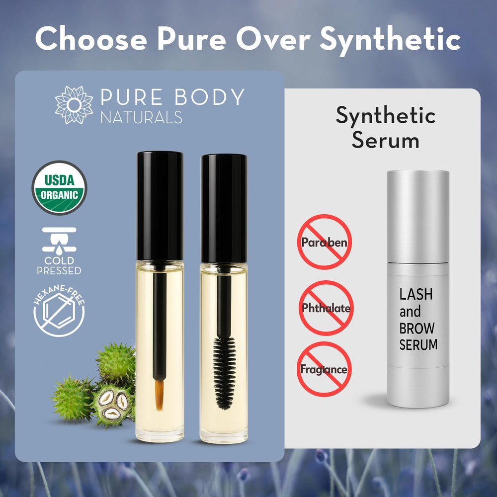 Pure Body Naturals huile de ricin biologique pressée à froid.