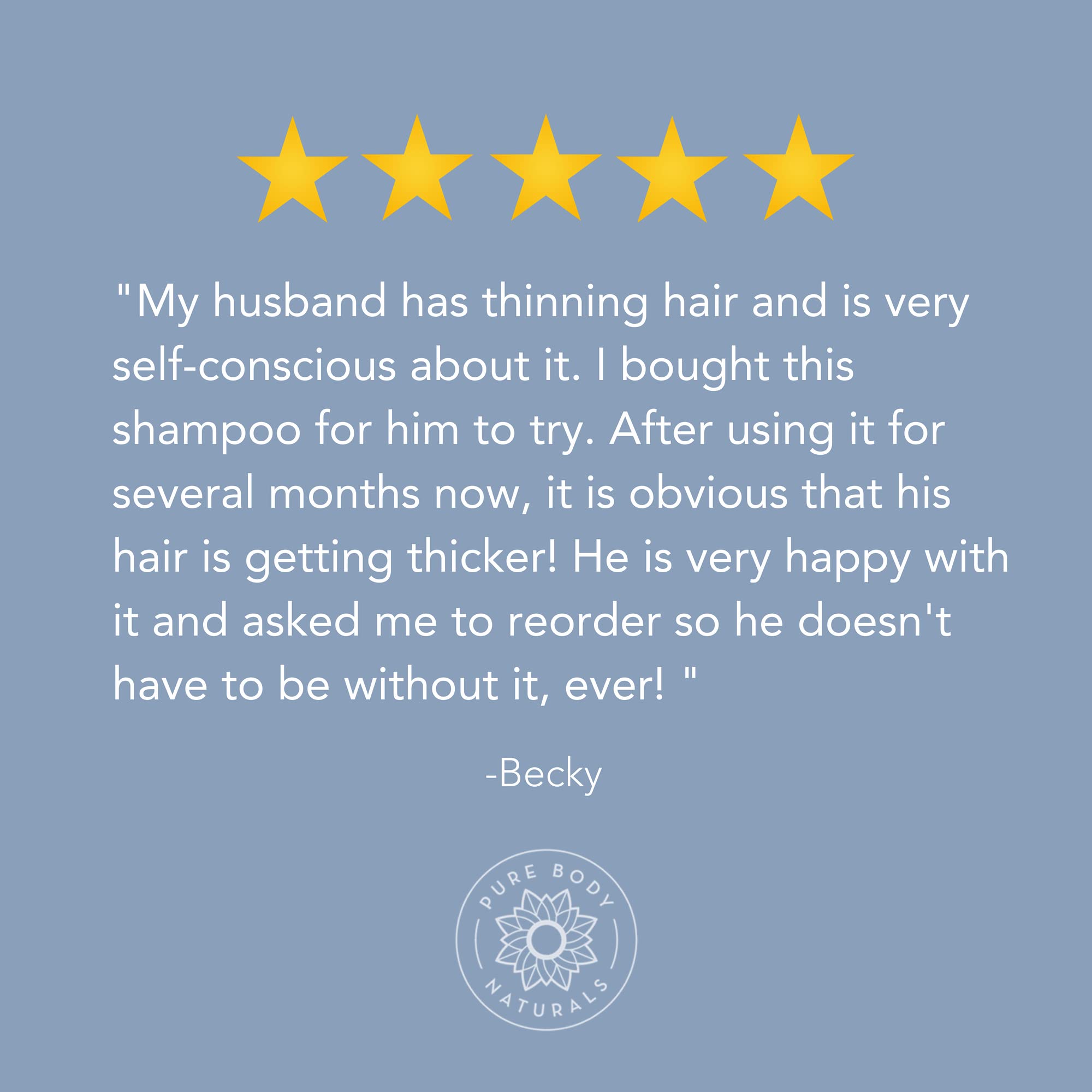 Pure Body Naturals Shampoing – ingrédients botaniques soutenant la vitalité des cheveux.