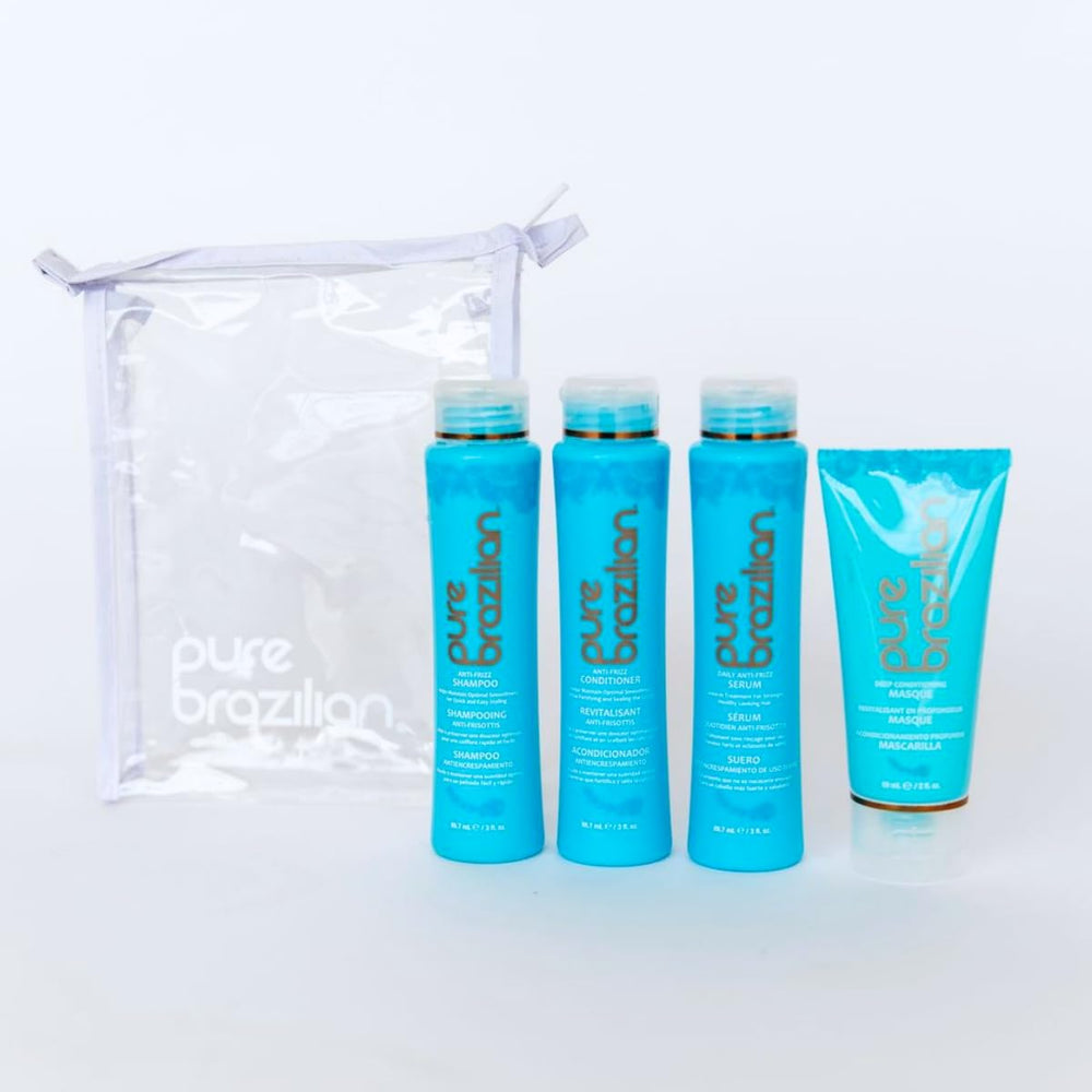 Coffret voyage Pure Brazilian: coffret compact anti-frizz pour les déplacements