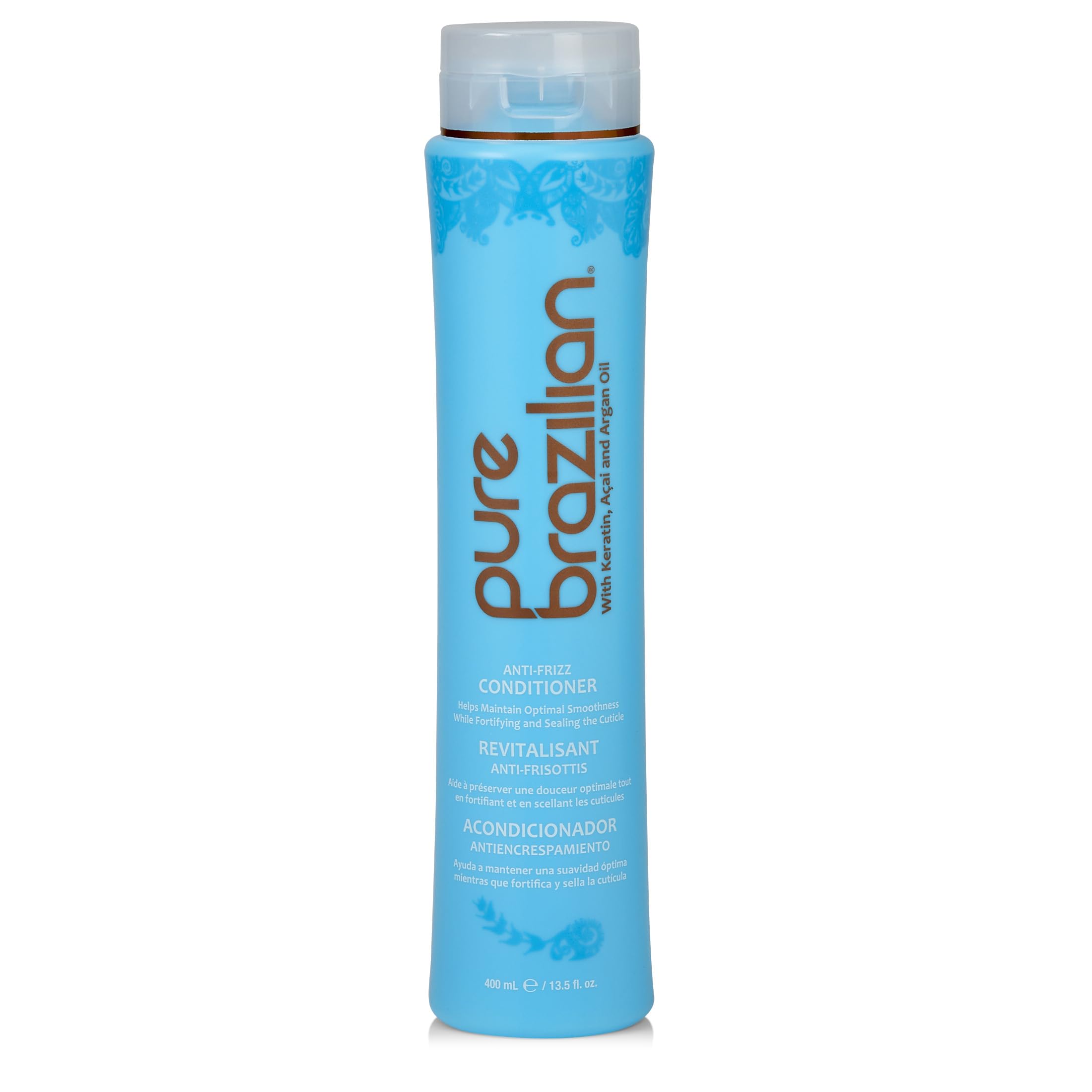 Pure Brazilian Anti-Frisottis : bouteille élégante, douceur et brillance.