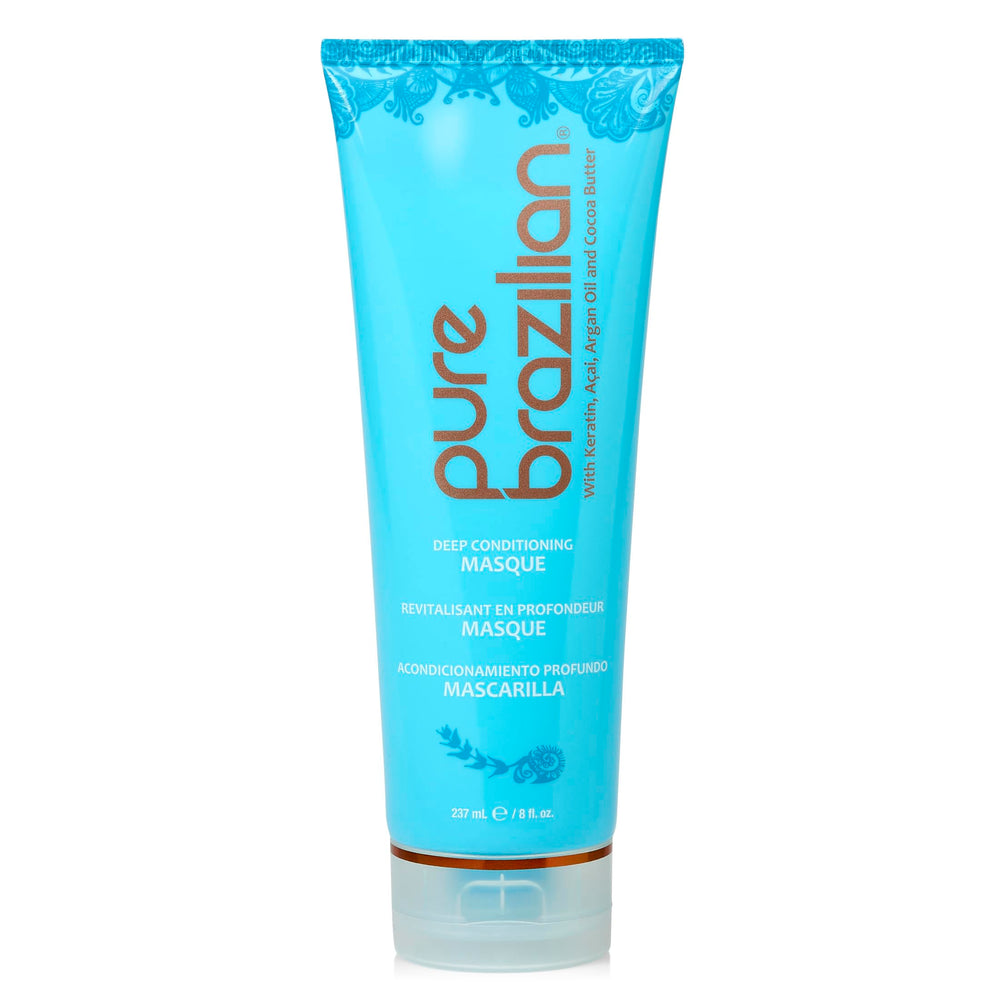 Masque profond Pure Brazilian: nourrit et renforce les cheveux avec kératine brésilienne.