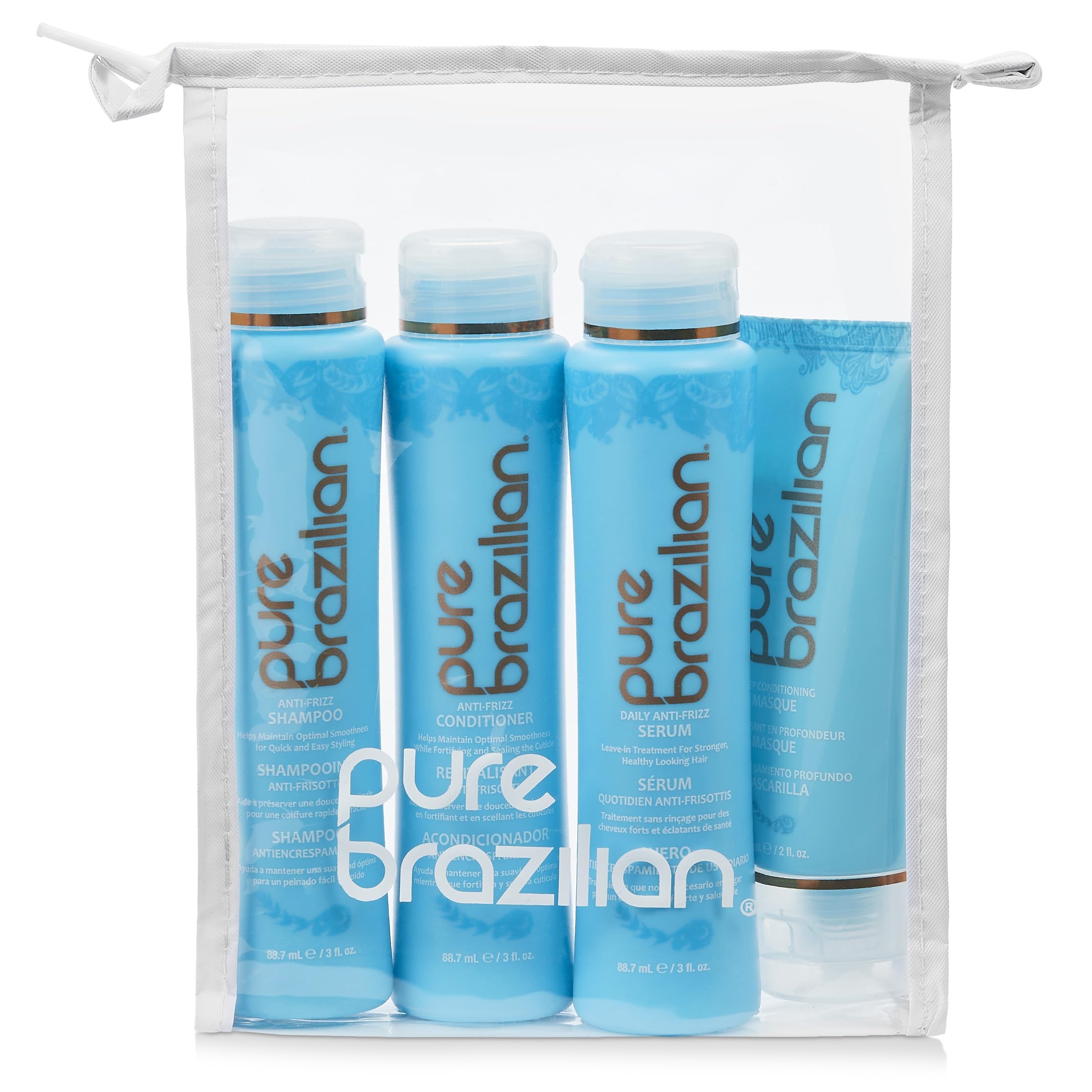 Pure Brazilian Shampoing Anti-Frisottis: nettoyage doux et hydratation préservée