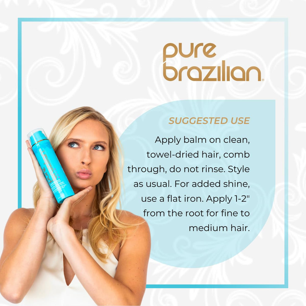 Protection anti-frizz contre l’humidité avec Pure Brazilian Silk pour un style durable.